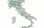Автобаны в италии и карта итальянских автострад